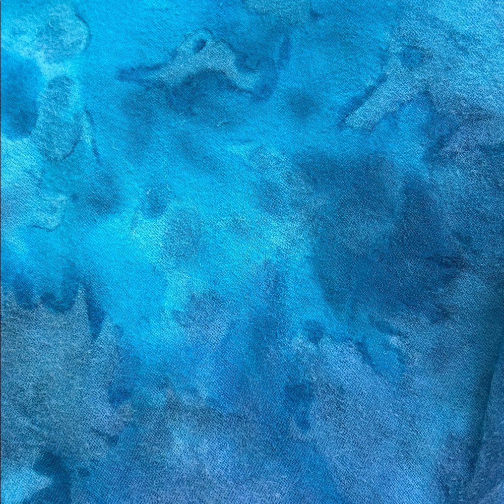 HARD TAIL FOREVER tie dye blue capri yoga leggings size S 90% cotton 10% lycra - Picture 12 of 13